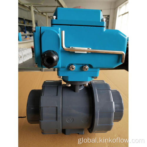 Electric UPVC Ball Valve Electric UPVC double command ball valve Supplier